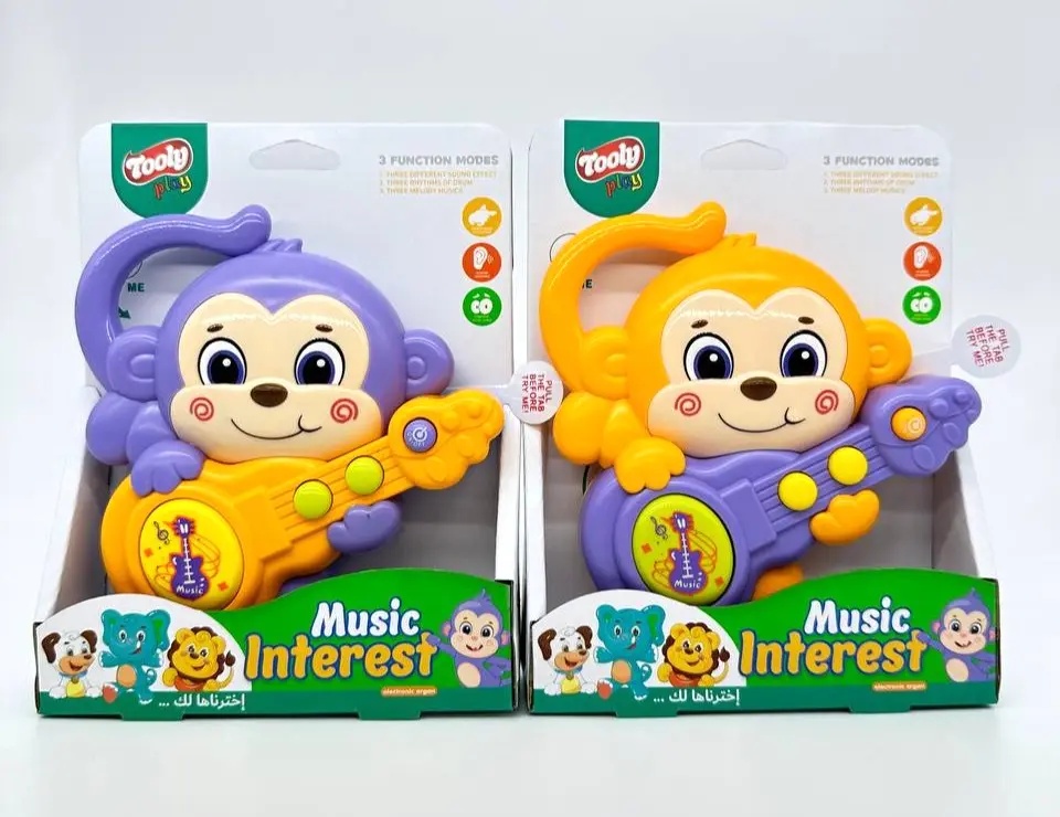 Tooly Play Musical Monkey Guitar Orange - view 2